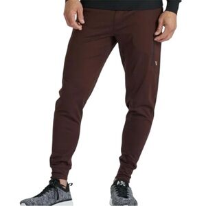 Vuori Performance Sweatpants Mens S RedActivewear Drawstring Zipper Joggers